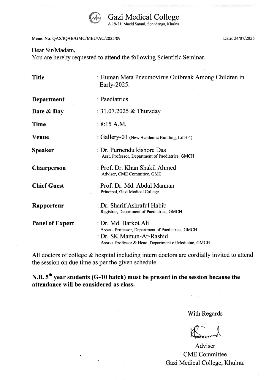 Scientific Seminar